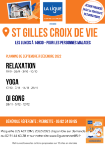 Saint Gilles Croix de vie activité de bien etre