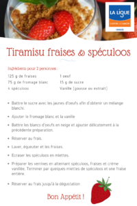 tiramisu fraises spéculoos