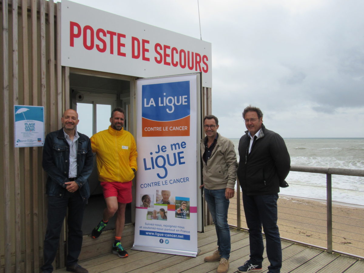 Inauguration plage sans tabac à Bretignolles sur mer