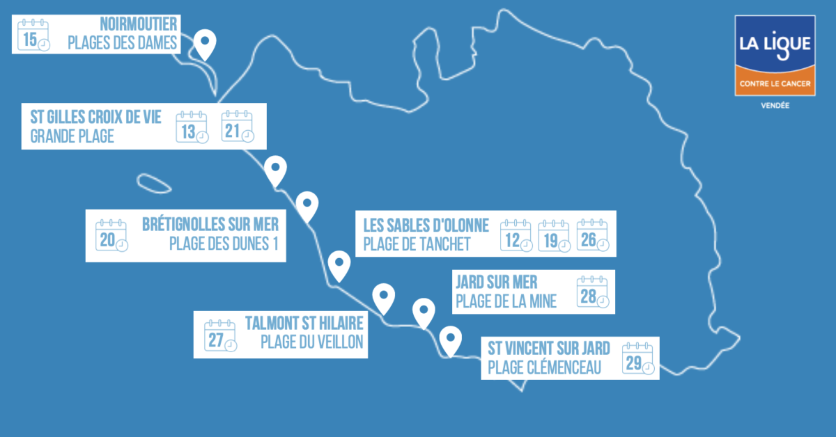 en vendée dates du tour des plages sans tabac