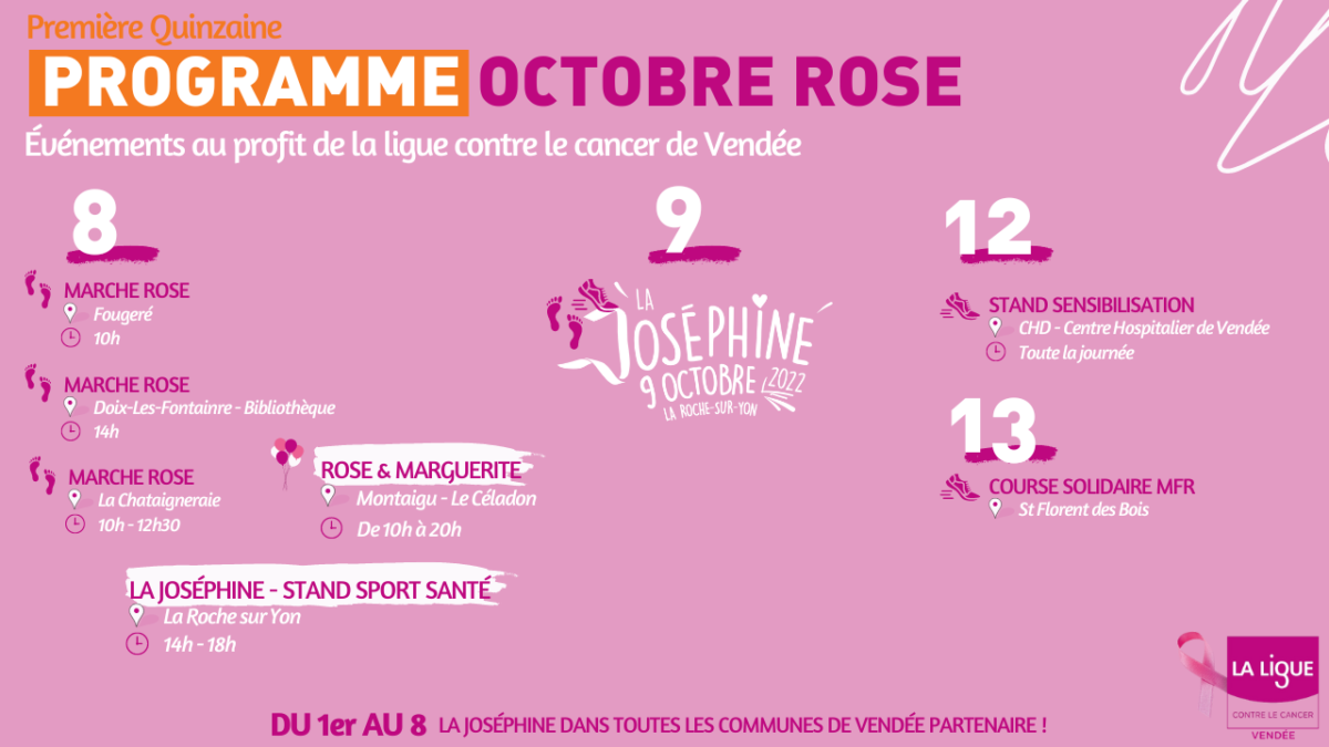 programme octobre rose en vendee